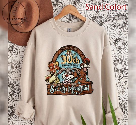 Disney Splash Mountain, Disney Mountain Sweatshirt, Disney Sweatshirt