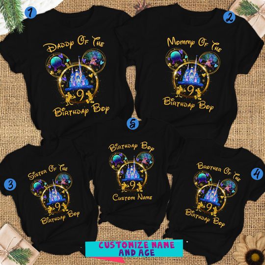 Disneyy Family Vacation Birthday Trip Matching Family Shirt