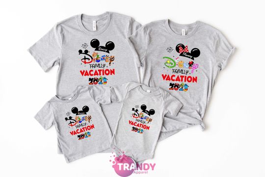 2023 Disney Family Vacation Shirt, Disney Vacation Shirt, Disneyland Trip Tee, Magic Kingdom Shirt, Disneyworld Shirt