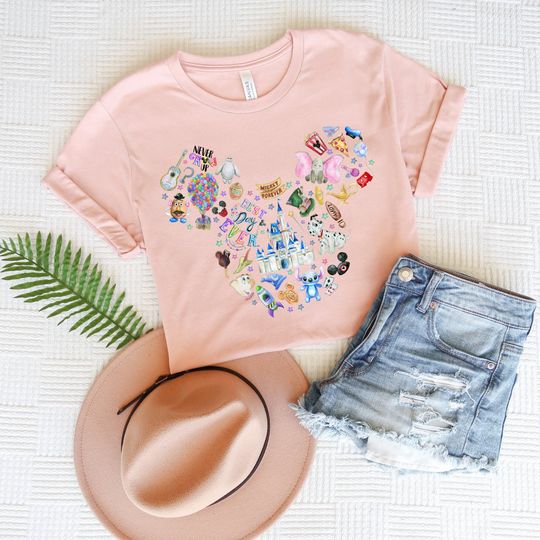 Disney Watercolor Shirt, Magic Kingdom Shirt, Family Vacation Disney World T-shirt