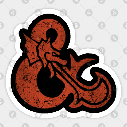 Vintage Dnd - Dungeons And Dragons - Sticker