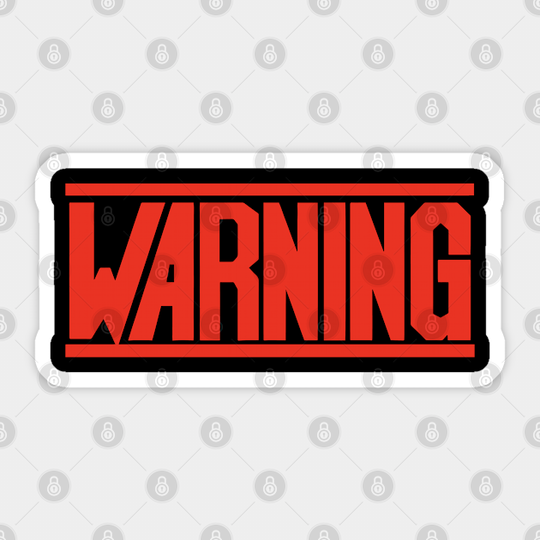 Warning - Mega Man - Sticker
