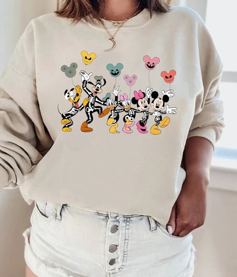 Discover Disney Halloween Skeleton SSweatshirt
