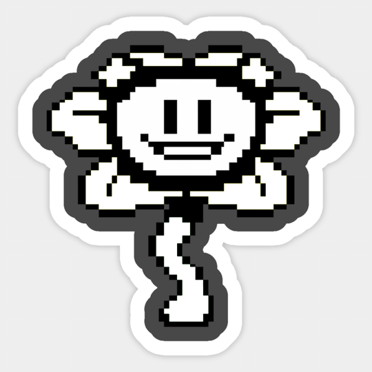 Undertale - Flowey good and evil - Undertale - Sticker