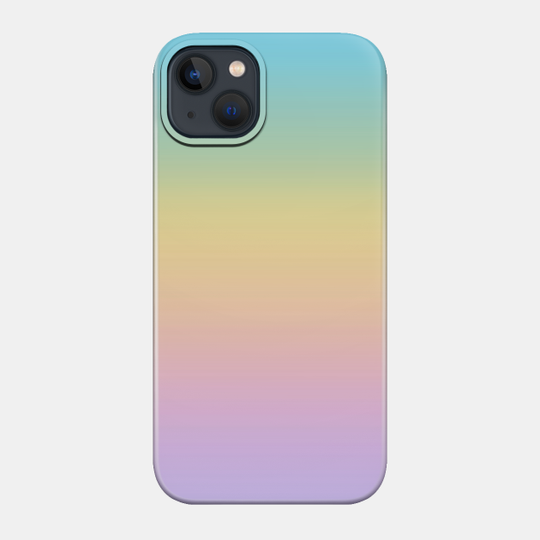 Pastel Rainbow Ombré Gradient - Pastel - Phone Case