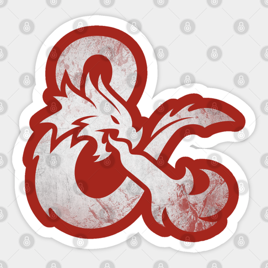 Dungeons & Dragons (Aged) - Dungeons And Dragons - Sticker