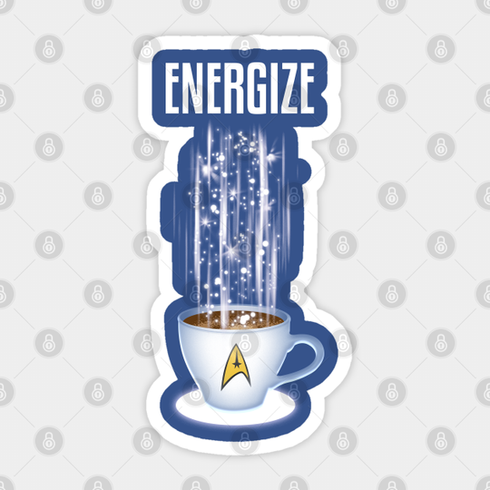 Energize - Star Trek - Sticker