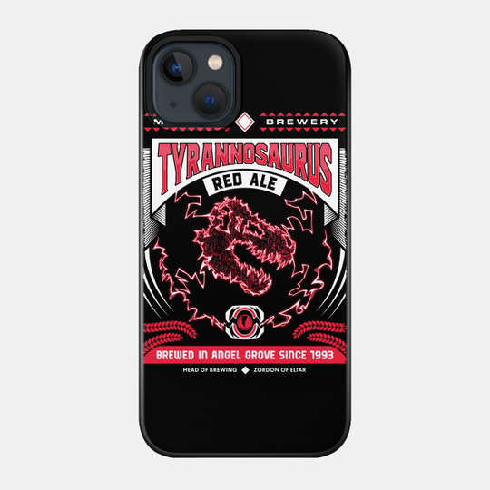 Mighty Brews - Red Tyrannosaurus - Power Rangers - Phone Case