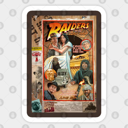 Raiders of the Lost Ark - Indiana Jones - Sticker