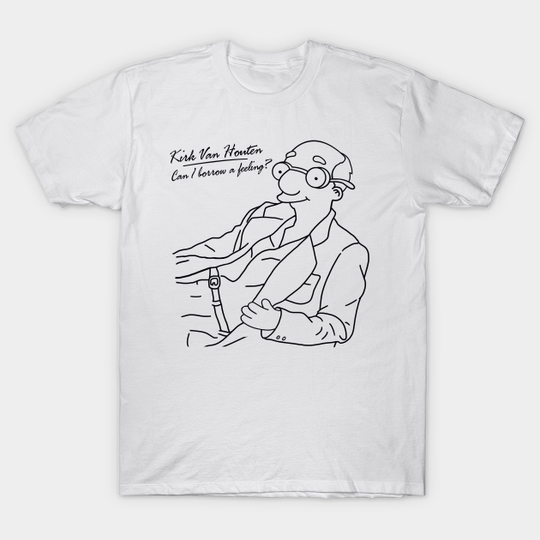 Can I Borrow A Feeling? - Outline B/W - Simpsons - T-Shirt