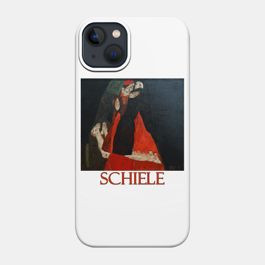 Cardinal and Nun by Egon Schiele - Religion - Phone Case