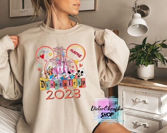 Custom Disneyland Family Vacation 2023 Sweatshirt, Magic Kingdom Sweatshirt