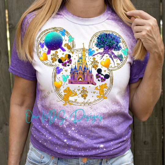 Mouse Ears -Disney Trip  Shirt - Bleached 3D Shirt