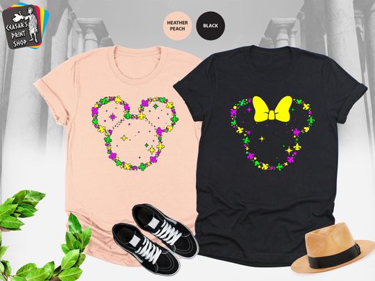 Disney Mardi Gras Shirts, Mardi Gras Minnie, Mickey Shirt, Disney Mardi Gras Trip Shirt