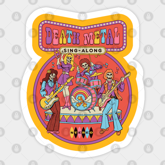 Death Metal Sing-Along - Skeleton - Sticker