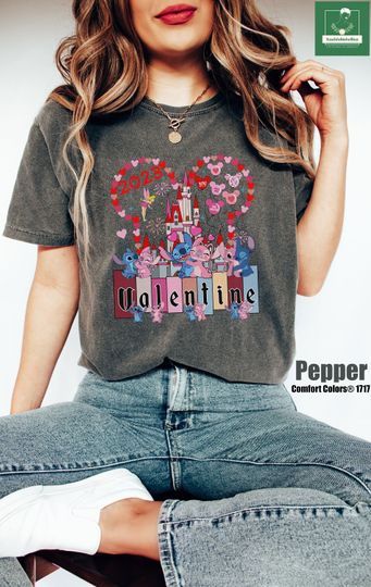 Stitch Disneyland Valentine 2023 Shirt