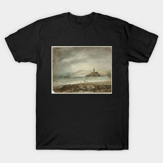 A Mediterranean Sea-Port, with a Lighthouse - Jmw Turner - T-Shirt