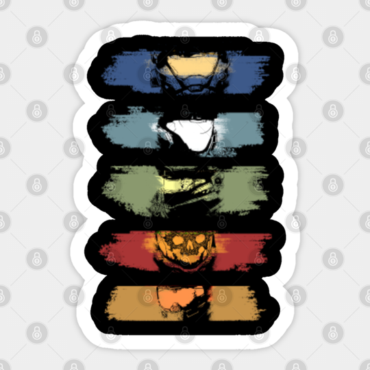 Noble Team Brush Strokes - Halo Reach - Sticker
