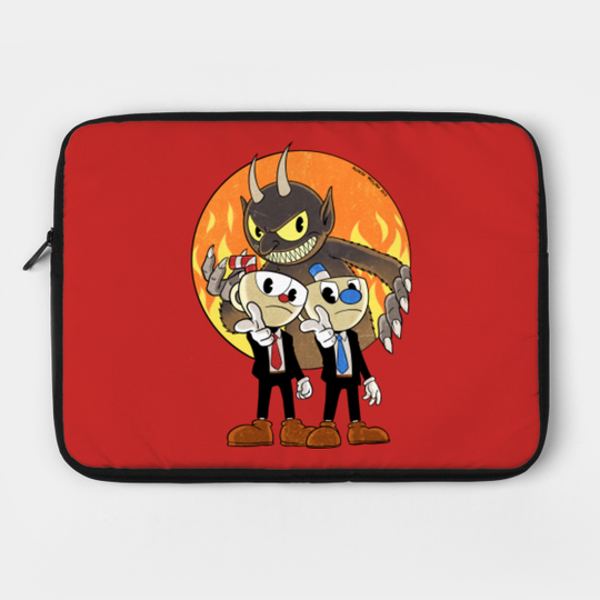 We are here to collect - Cuphead And Mugman - Laptop Case