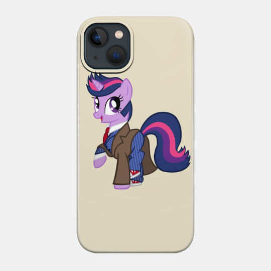 Twilight Sparkle as the 10th Doctor - Doctor Who - Phone Case