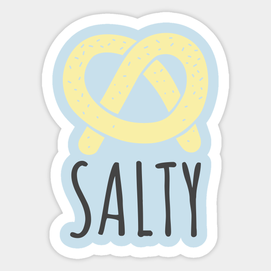 Salty Attitude Pretzel - Salty Pretzels - Sticker