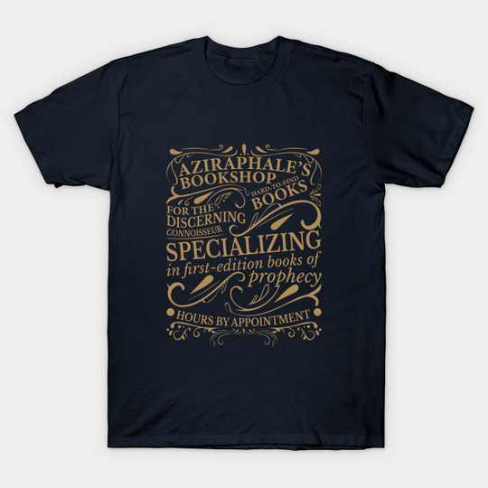 Aziraphale's Bookshop - Good Omens - T-Shirt