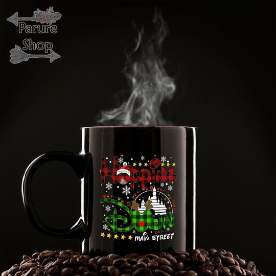 Hoppin' Down Main Street Disney Christmas Mug