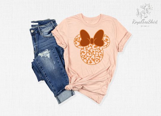 Leopard Minnie Shirt, Disney Ear Shirt, Animal Kingdom Shirt, Safari Minnie Mouse Shirt