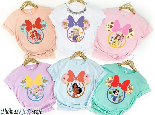 Disney Princess Shirt, Princess Mickey Head Shirt, Princess Mickey Ears, Disney Matching shirt