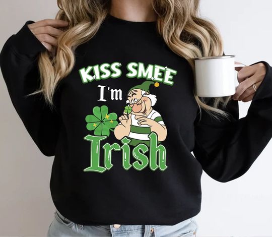 Kiss Smee I'm Irish Shirt, Peter Pan Disney Park Saint Patricks Day