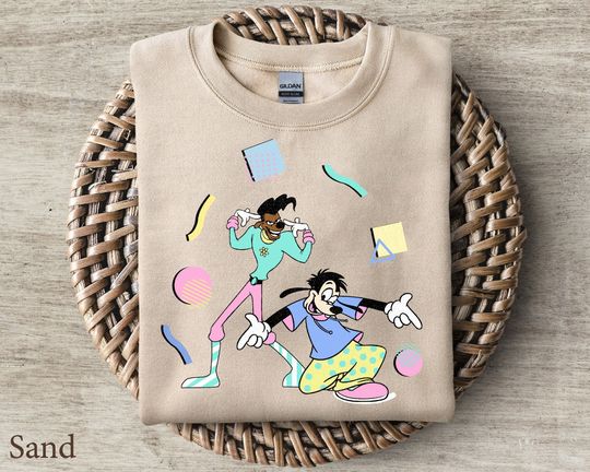 Max Goof Powerline 80's Style Shirt Disney Shirt