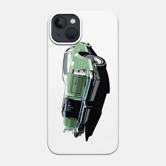 1970s Lincoln Continental in green - Lincoln Continental - Phone Case