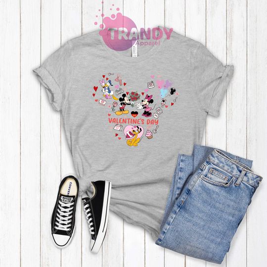 Disney Valentine Shirt, Couple Disneyland Trip Shirt, Disney Family Shirt, Disneyworld Shirt