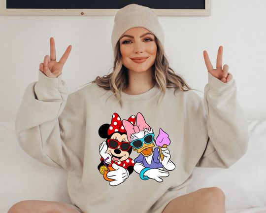 Minnie and Daisy Sweatshirt, Disney Best Friends Sweatshirt