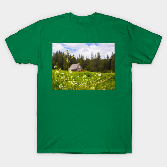 cottage in the forest - Cabin - T-Shirt