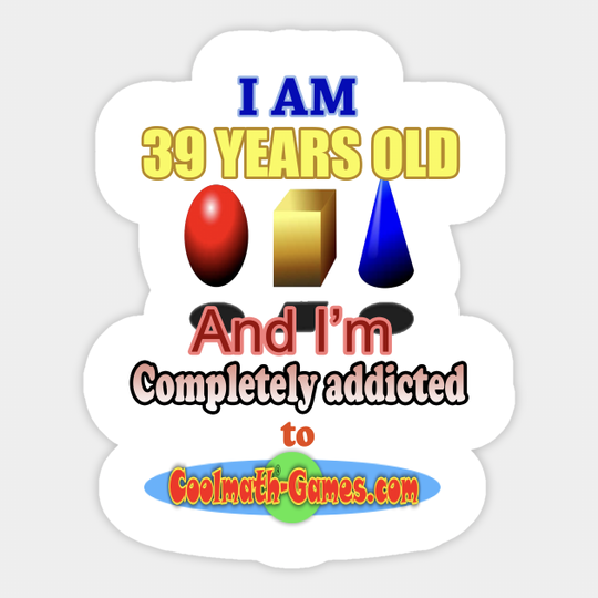Cool Math Games - Addicted Cool Math Games - Sticker