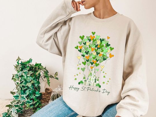 Disney ST.Patrick's Day Sweatshirt, Magic Kingdom Sweatshirt