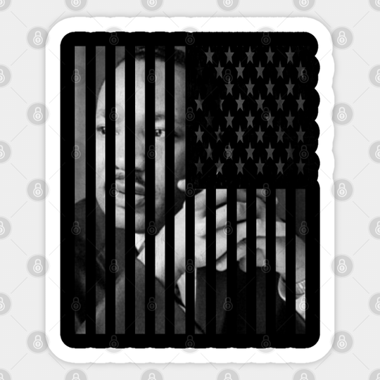 MLK - American Flag - Mlk - Sticker