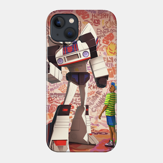autobot jazz and the fresh prince - Transformers - Phone Case