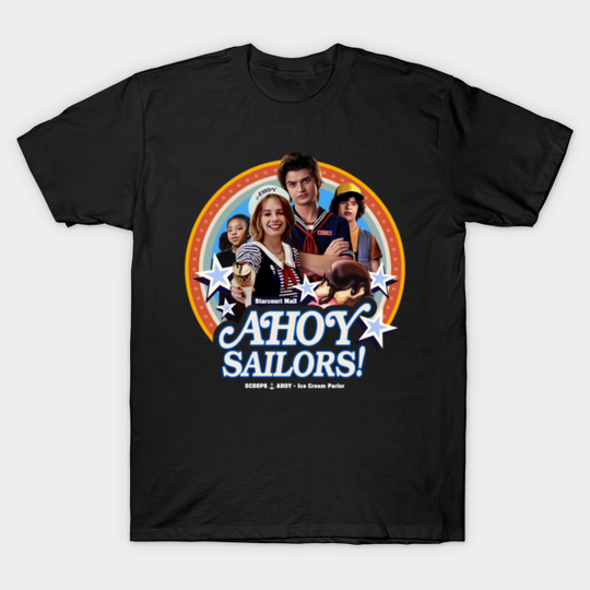 Scoops Ahoy - Scoops Ahoy Ice Cream Parlor - T-Shirt