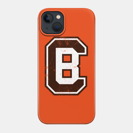 CB Football Monogram - Orange - Cleveland - Phone Case