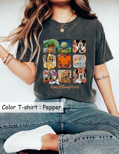 Comfort Colors Disney World Halloween Shirt, Vintage Disney Shirt, Disney Trip Shirt, Disneyland Halloween Shirt, Mickey And Friend Shirt