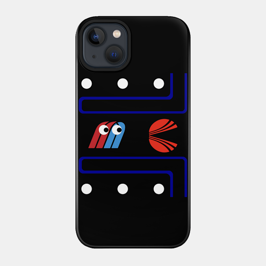 UA Ghost chasing CO Pacman - Continental Airlines - Phone Case
