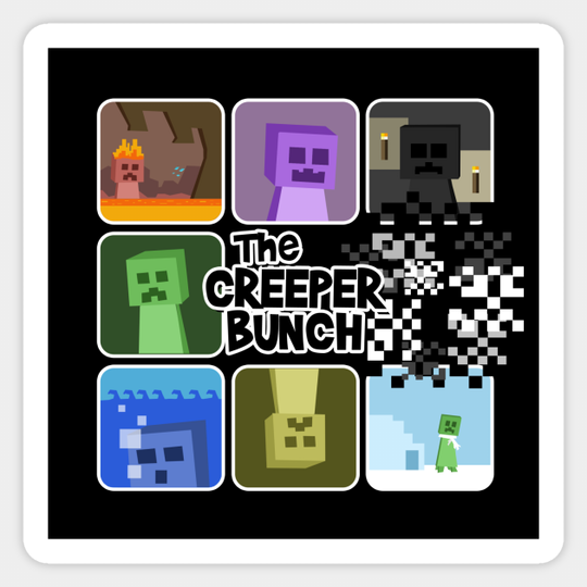 The Creeper Bunch - Minecraft - Sticker