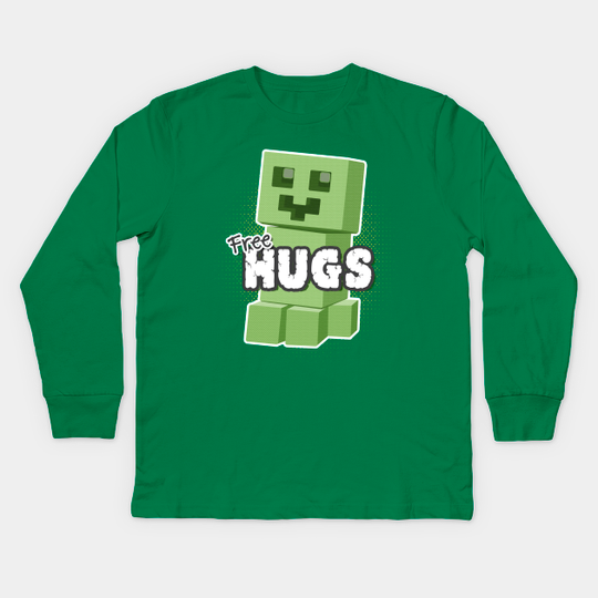 Free Hugs - Minecraft - Kids Long Sleeve T-Shirt
