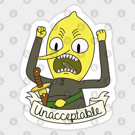 Lemongrab - Adventure Time - Sticker