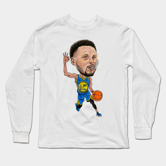 Steph Caricature - Stephen Curry - Long Sleeve T-Shirt