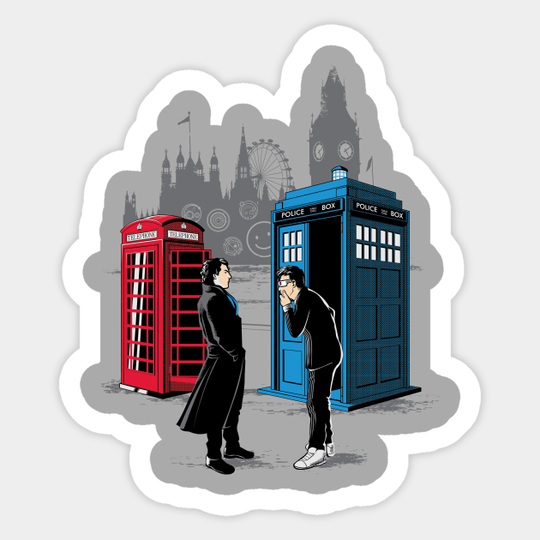 CABINS COLLIDE - Doctor Who - Sticker