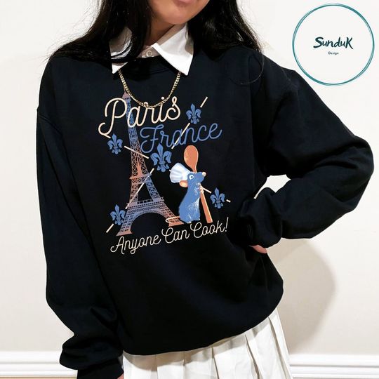 Disney Pixar Ratatouille Remy Paris Sweatshirt