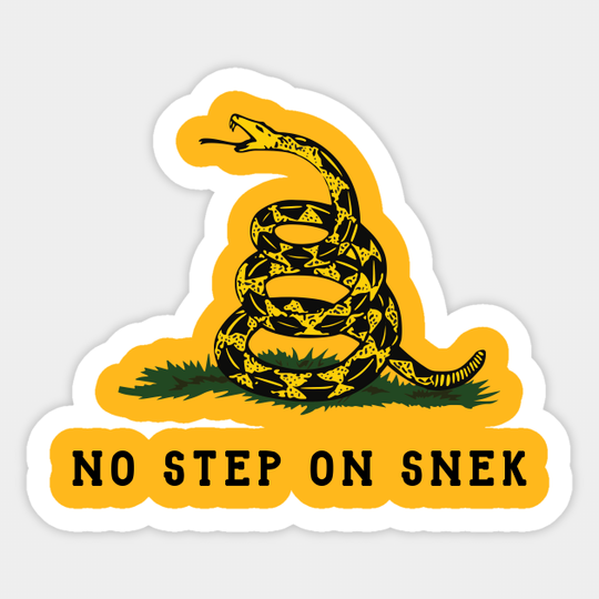 No Step On Snek T-Shirt - Dont Tread On Me - Sticker